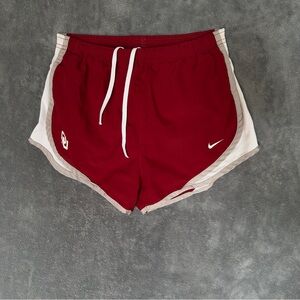 Nike OU Oklahoma Sooners Red and White Athletic Shorts size XS